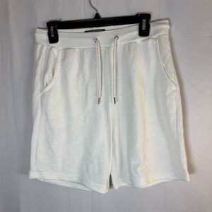 Primark Sweatshorts Womens Size S Ivory Drawstring Waist Pockets